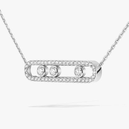 [Avelora]MOVE PAVÉ FULL DIAMOND NECKLACE