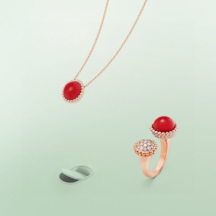 [Avelora Jewelry ]PERLEE COULEURS DIAMOND ROSE GOLD BETWEEN THE FINGER RING