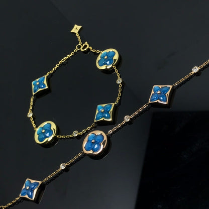 [Avelora]STAR AND SUN 4 MOTIF BLUE BRACELET
