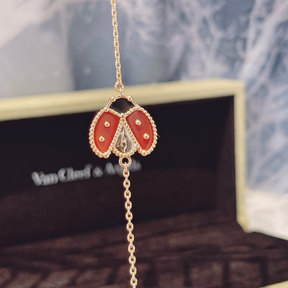 [Avelora Jewelry ]LUCKY SPRING 1 MOTIF PINK GOLD BRACELET
