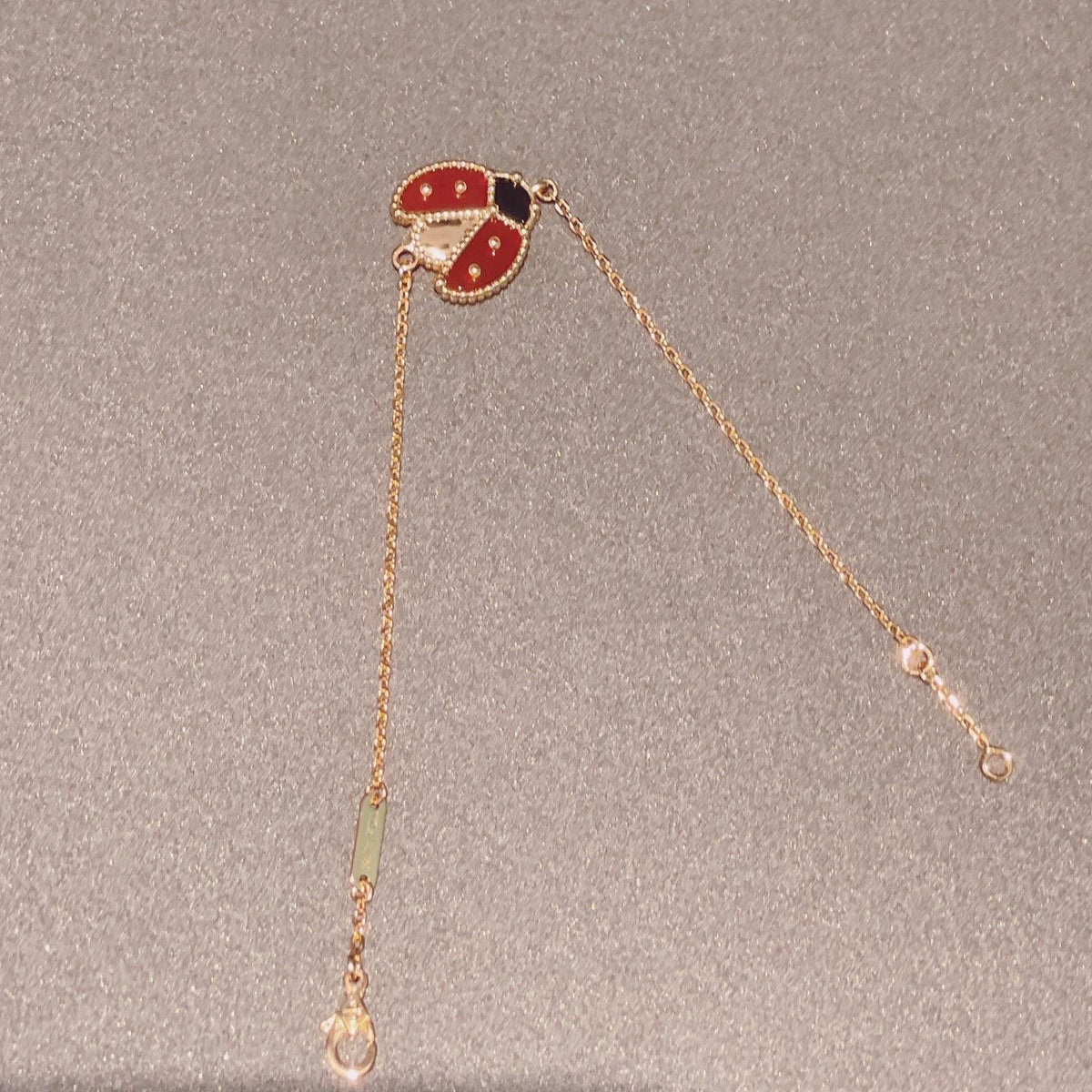 [Avelora Jewelry ]LUCKY SPRING 1 MOTIF PINK GOLD BRACELET