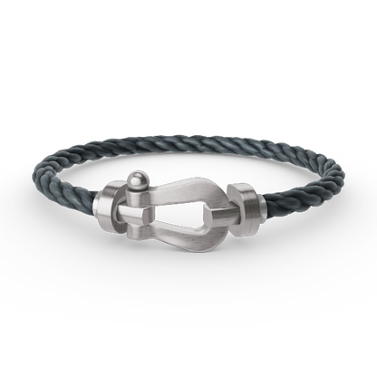 [Avelora]FORCE LARGE HORSESHOE BRACELET - WHITE GOLD