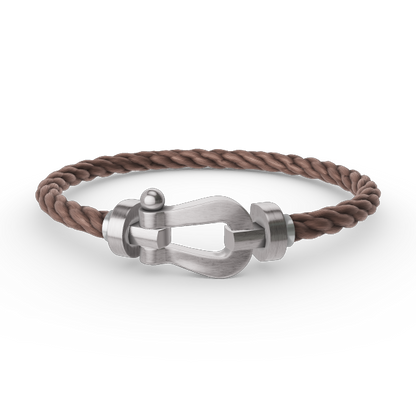 [Avelora]FORCE LARGE HORSESHOE BRACELET - WHITE GOLD