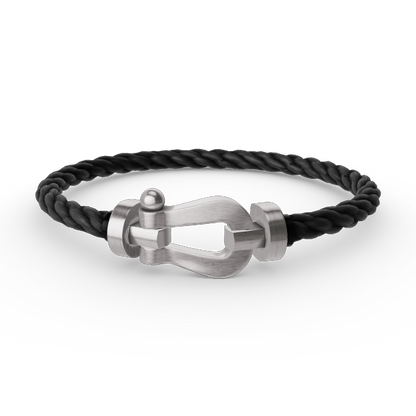 [Avelora]FORCE LARGE HORSESHOE BRACELET - WHITE GOLD