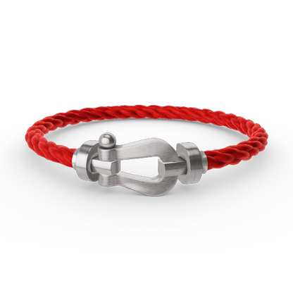 [Avelora]FORCE LARGE HORSESHOE BRACELET - WHITE GOLD