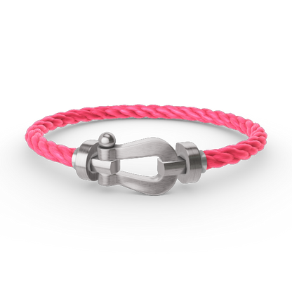 [Avelora]FORCE LARGE HORSESHOE BRACELET - WHITE GOLD