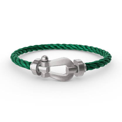 [Avelora]FORCE LARGE HORSESHOE BRACELET - WHITE GOLD