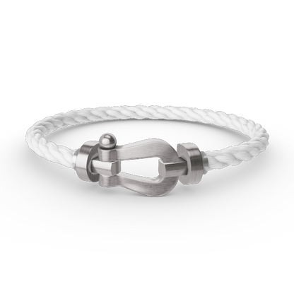 [Avelora]FORCE LARGE HORSESHOE BRACELET - WHITE GOLD