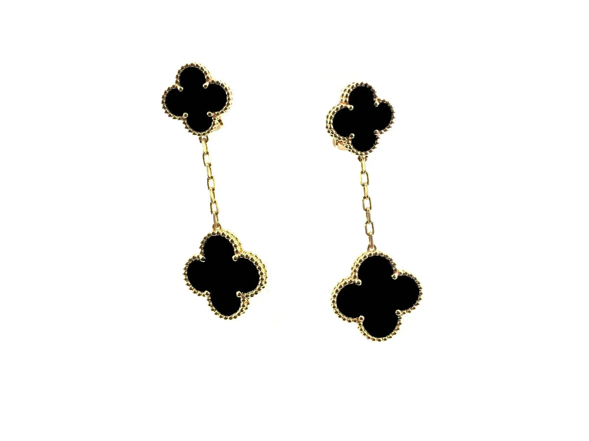 [Avelora Jewelry ]CLOVER 2 MOTIFS  EARRINGS (MULTIPLE CHOICESC