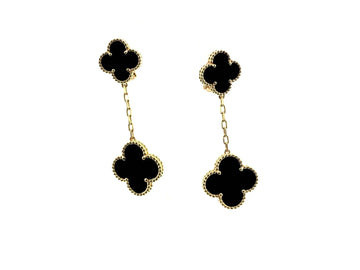 [Avelora Jewelry ]CLOVER 2 MOTIFS  EARRINGS (MULTIPLE CHOICESC