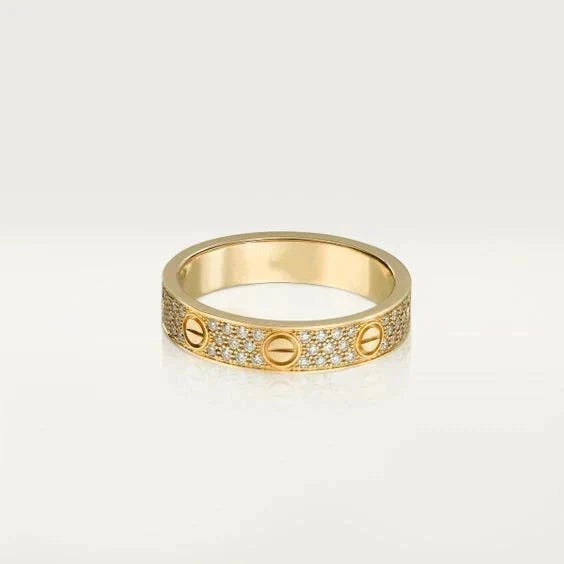 [Avelora Jewelry ]LOVE RING 3.6MM DIAMOND PAVED