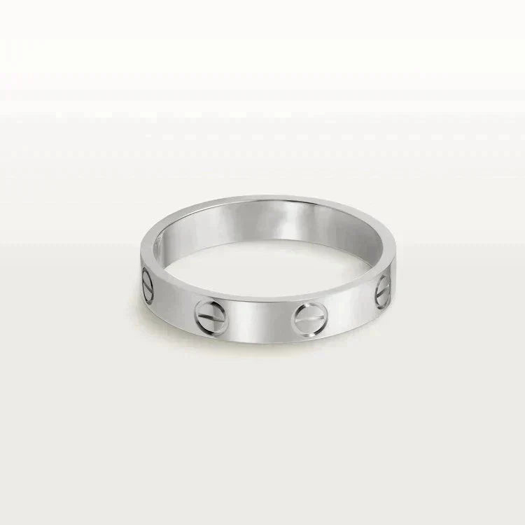 [Avelora Jewelry ]LOVE RING 4MM 1 DIAMOND SILVER