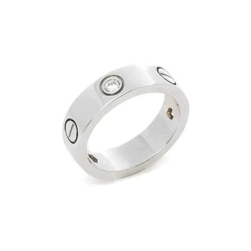 [Avelora Jewelry ]LOVE RING 5.5MM 3 DIAMONDS SILVER