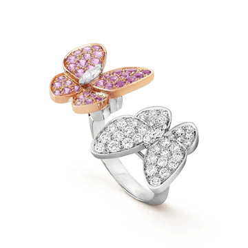 [Avelora Jewelry ]TWIN BUTTERFLY DIAMOND RING