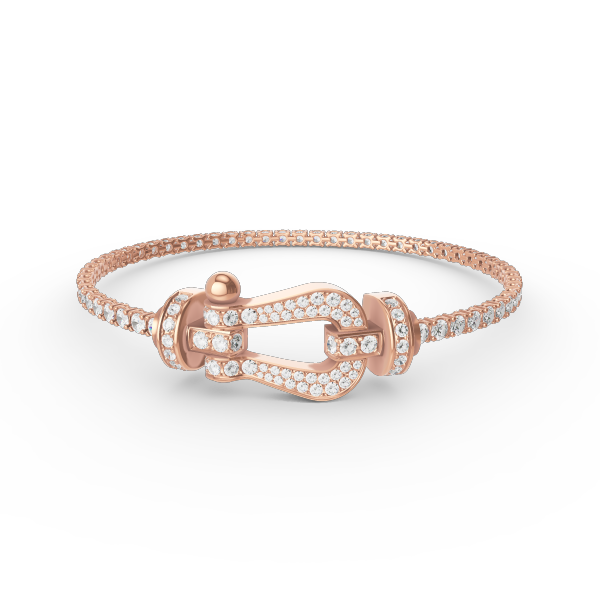 [Avelora Jewelry ]FORCE  LARGE HORSESHOE FULL DIAMOND TENNIS BRACELET