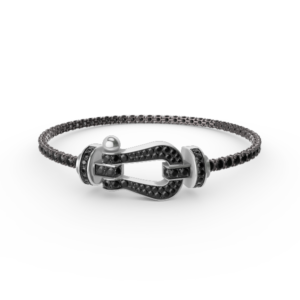 [Avelora Jewelry ]FORCE  LARGE HORSESHOE FULL DIAMOND TENNIS BRACELET